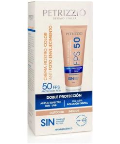 Crema Doble Proteccion Rostro Color Fps50 50g Petrizzio
