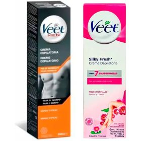 Pack Duo Veet Crema Depiladora De Hombre 200ml Y Mujer 100ml