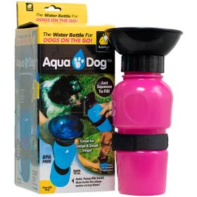 Aqua Dog Bebedero De Agua Portatil Rosa