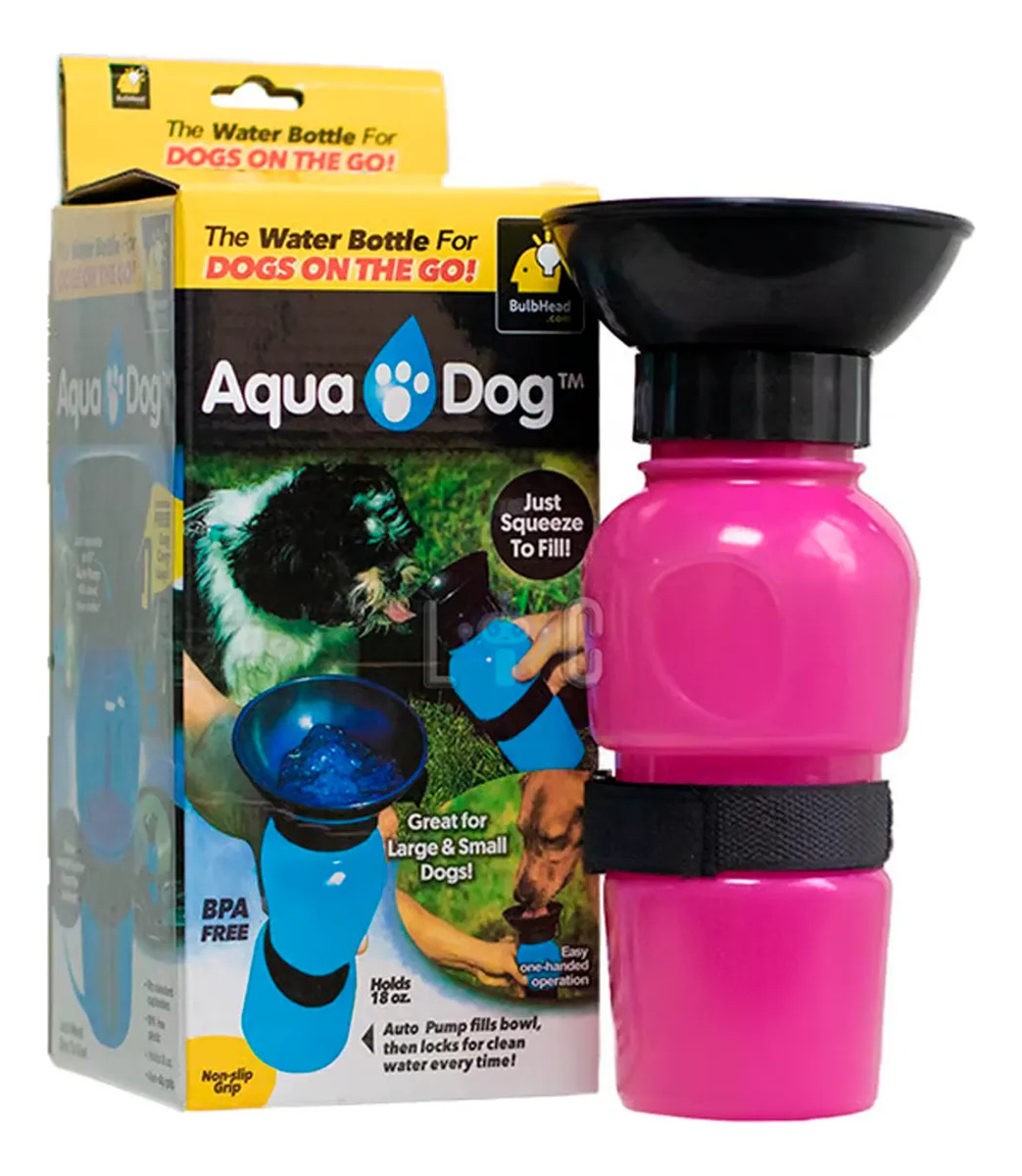 Aqua Dog Bebedero De Agua Portatil Rosa 1 Aqua Dog Bebedero De Agua Portatil Rosa