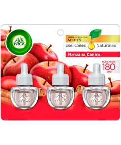 Air Wick Aceites Esenciales Naturales Manzana Canela 3 Un