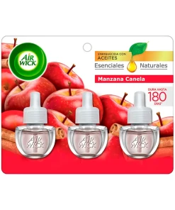Air Wick Aceites Esenciales Naturales Manzana Canela 3 Un
