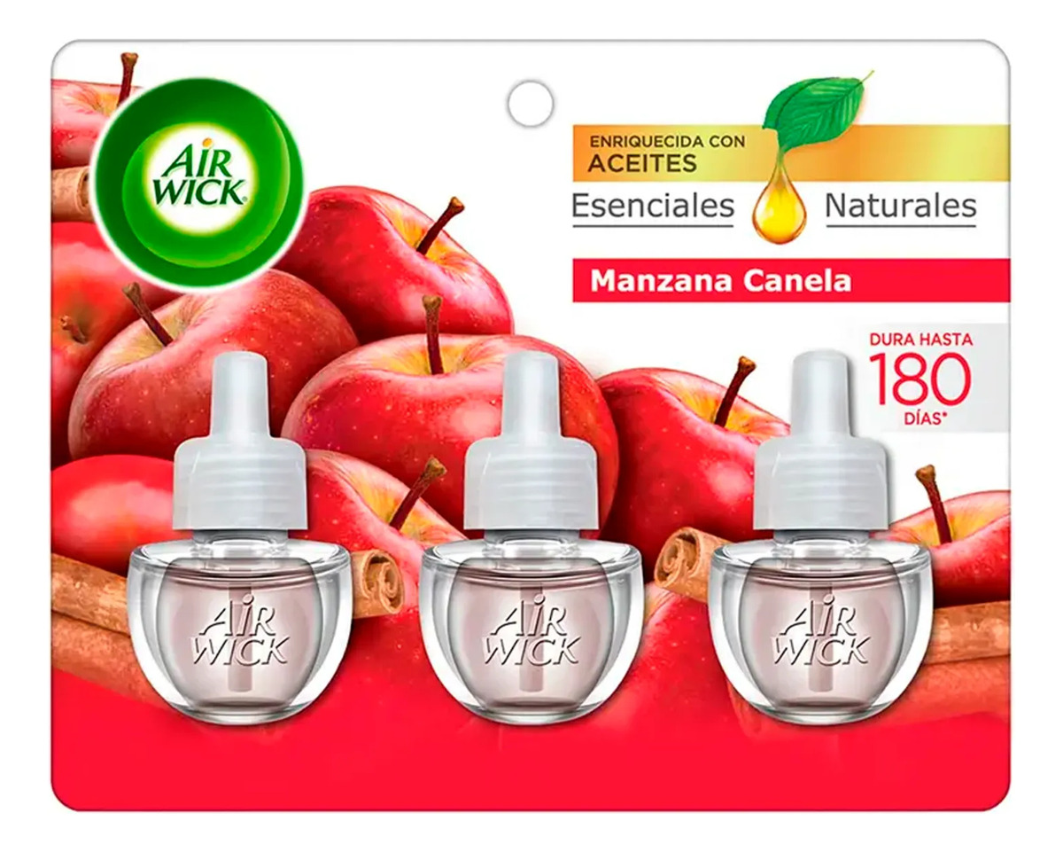 Air Wick Aceites Esenciales Naturales Manzana Canela 3 Un 1 Air Wick Aceites Esenciales Naturales Manzana Canela 3 Un