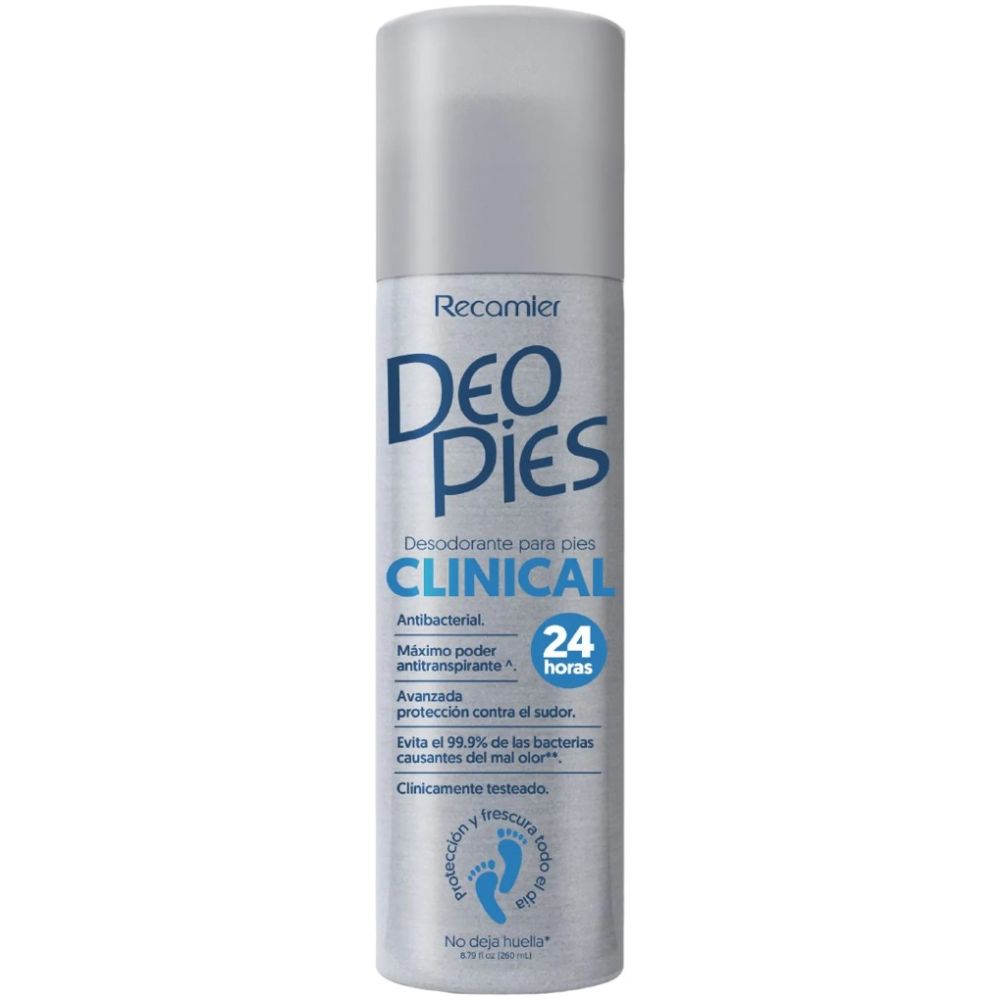 Talco Para Pies Clinical 24h 260ml Deo Pies