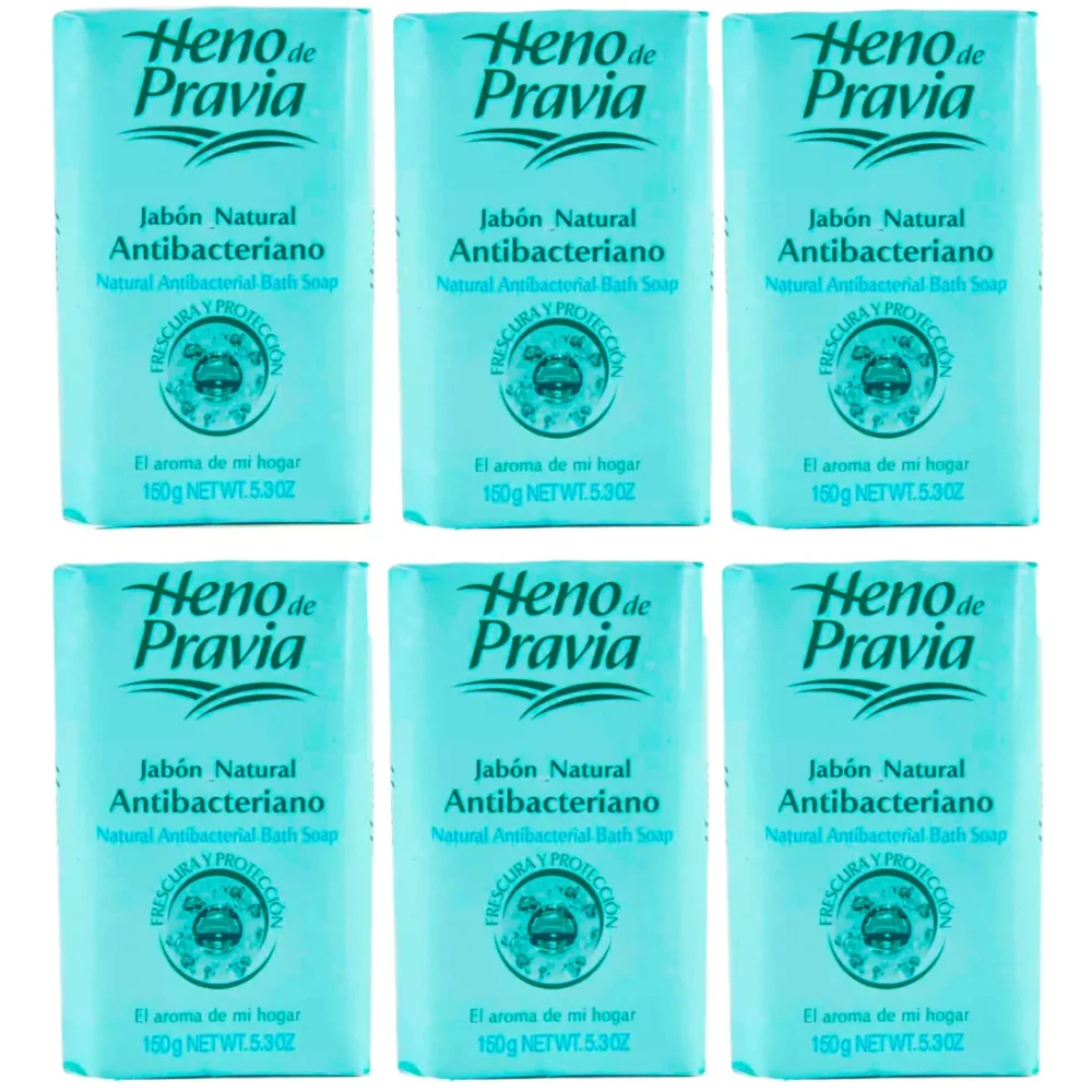 Heno De Pravia Pack 6 Unidades Jabon Antibacteriano 150Gr
