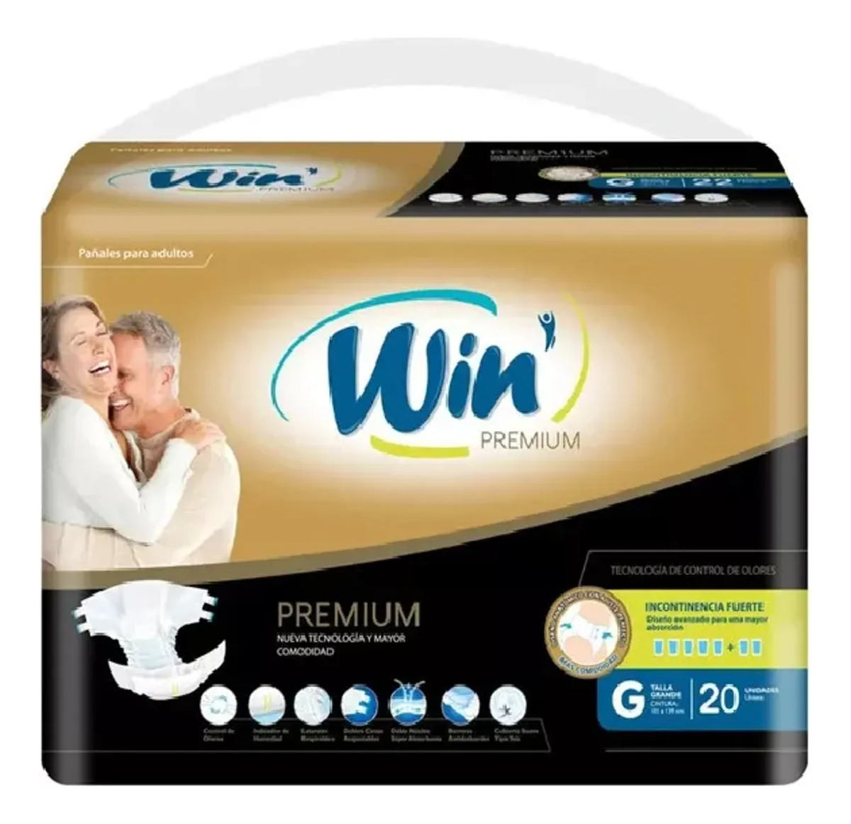 Pañales De Adulto Win Premium G 20 Unidades 1 Pañales De Adulto Win Premium G 20 Unidades