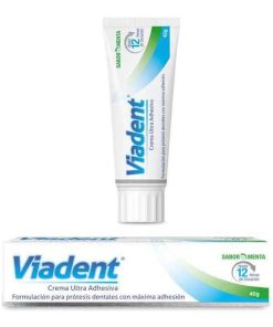 Viadent Crema Ultra Adhesiva Sabor Menta X 40 Gramos