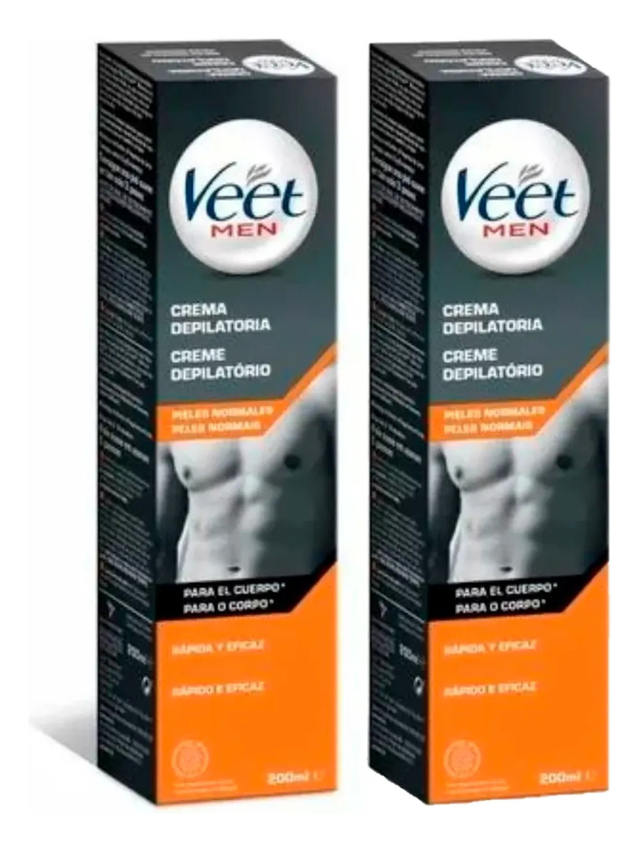Pack Veet Crema Depiladora For Men 200Ml 2U 1 Pack Veet Crema Depiladora For Men 200Ml 2U