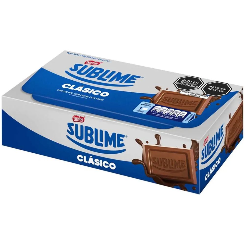 Chocolate Sublime Clasico 26G X 24 Un