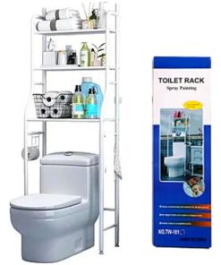 Estante Organizador De Baño Repisa De Tres Niveles Blanco