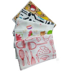 Set Paños De Cocina Microfibra Diseños 5u