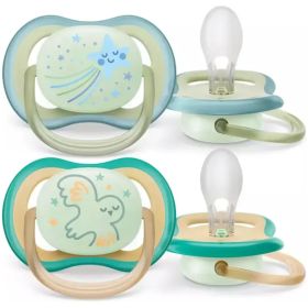 Chupete Ultra Air Night 0 A 6 Meses 2U Scf376/18 Avent