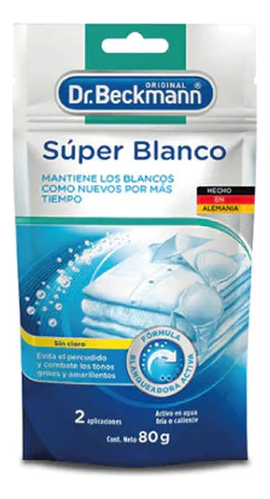 Dr Dr.beckmann Super Blanco Blanqueador Doypack 80G