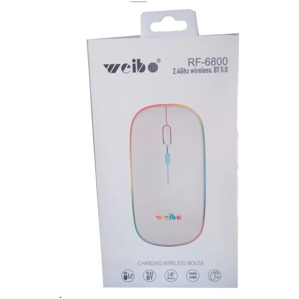 Weibo Mouse Inalambrico Recargable Rf-6800