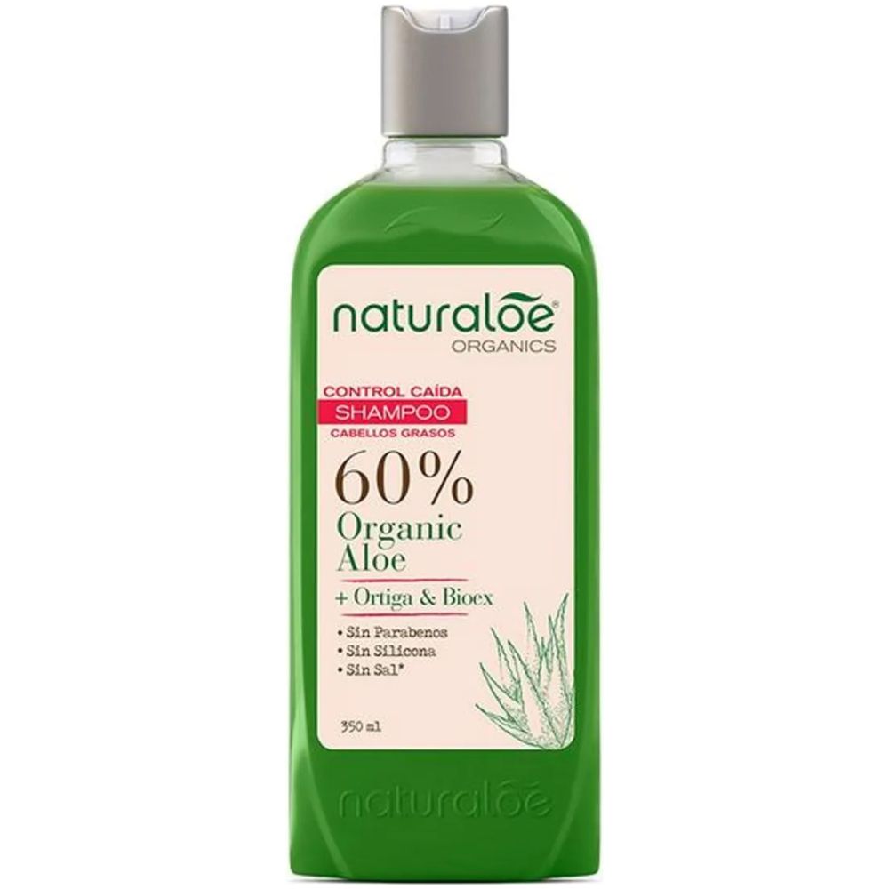 Naturaloe Shampoo Anti Caida Cabello Graso 350 Ml