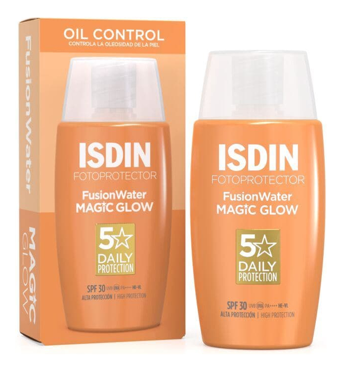 Isdin Protector Solar Fusion Water Magic Glow 30 Spf 50 Ml 1 Isdin Protector Solar Fusion Water Magic Glow 30 Spf 50 Ml