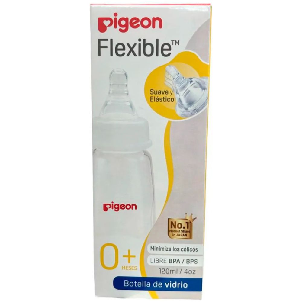 Pigeon Biberon Vidrio Peristaltic Niple 50 Ml