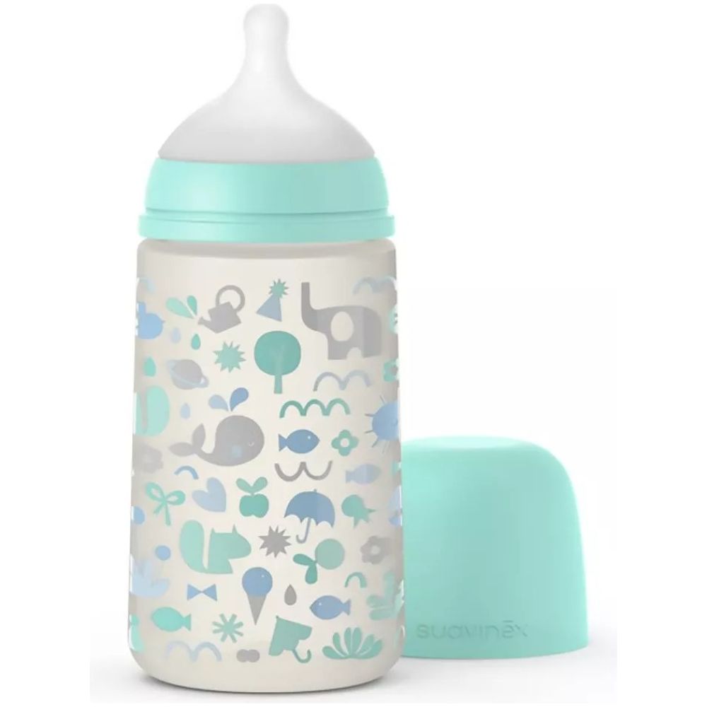 Mamadera Tetina Fisiologica Flujo Medio 3M+ 270Ml Suavinex