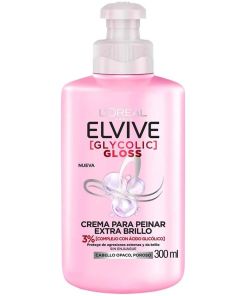 Crema Para Peinar Elvive Glycolic Gloss 300 Ml Extra Brillo