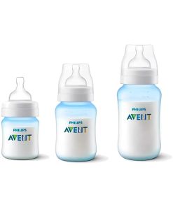 Kit Triple Mamaderas Avent Scy119/20 125ml 260ml 330ml Azul