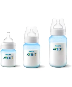 Kit Triple Mamaderas Avent Scy119/20 125ml 260ml 330ml Azul