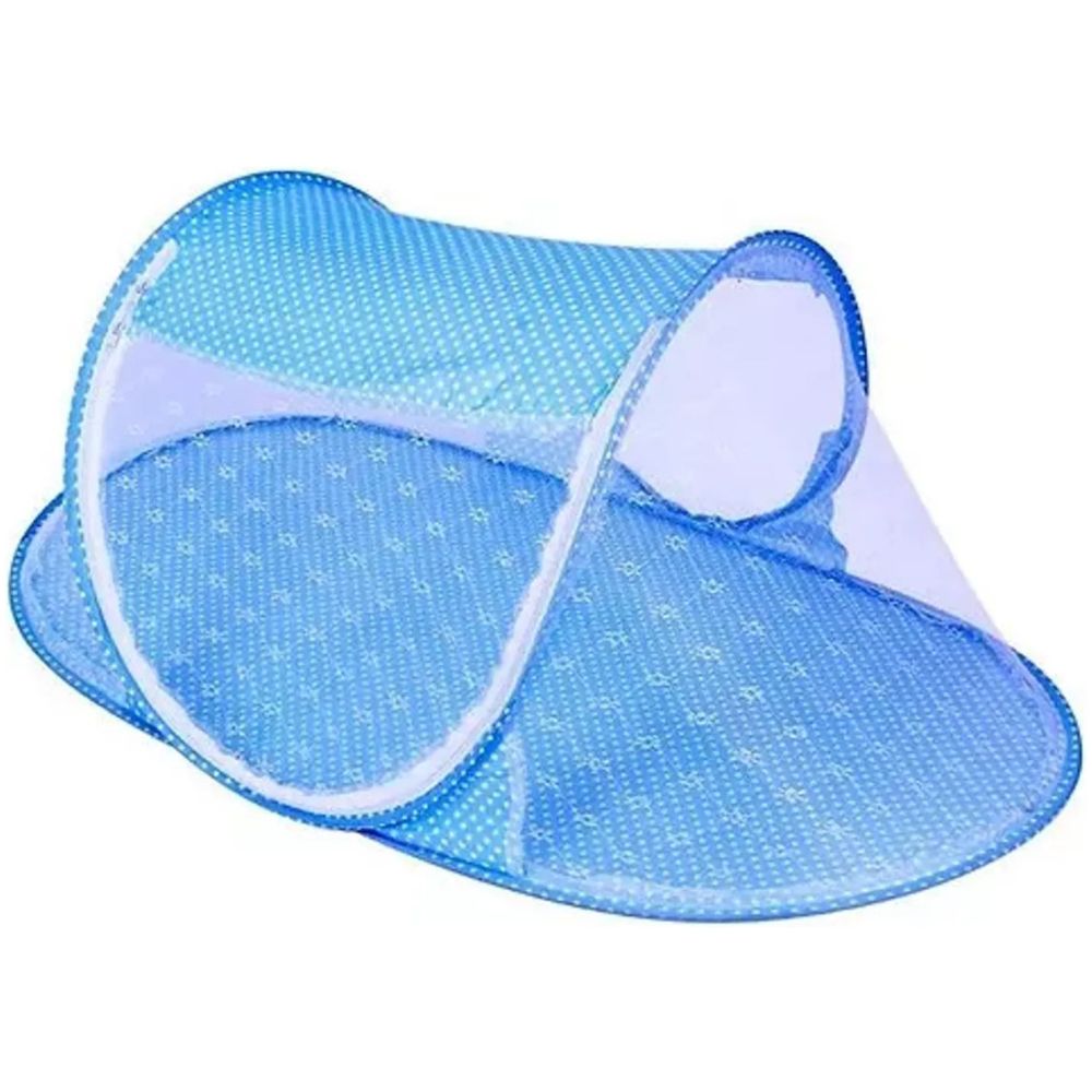 Protector Cuna Malla Mosquitos Para Bebes Celeste
