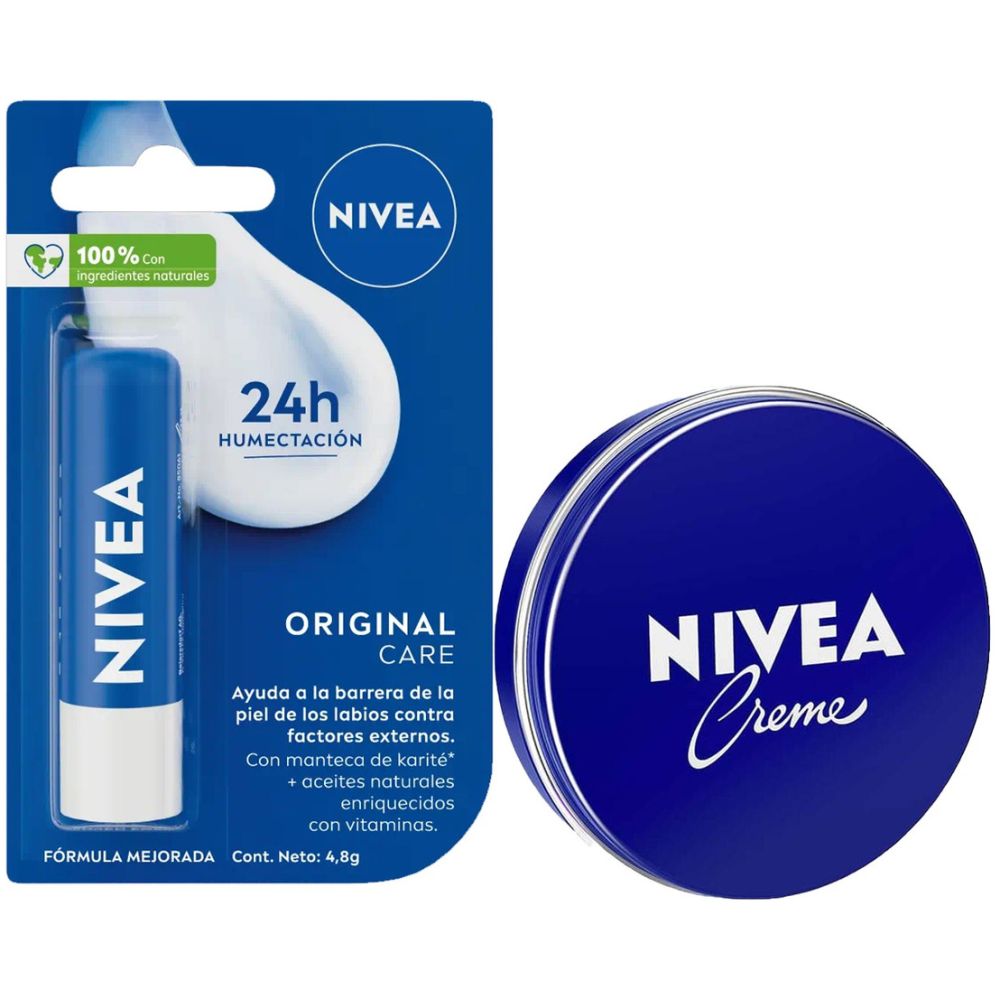 Crema Multiproposito 150Ml Y Balsamo Labial Original Nivea