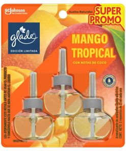Glade Aceites Naturales 3 Repuestos Mango Tropical