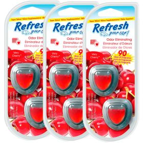 Pack 3 Refresh Your Car Difusor Aromatizante Cherry Vehiculo