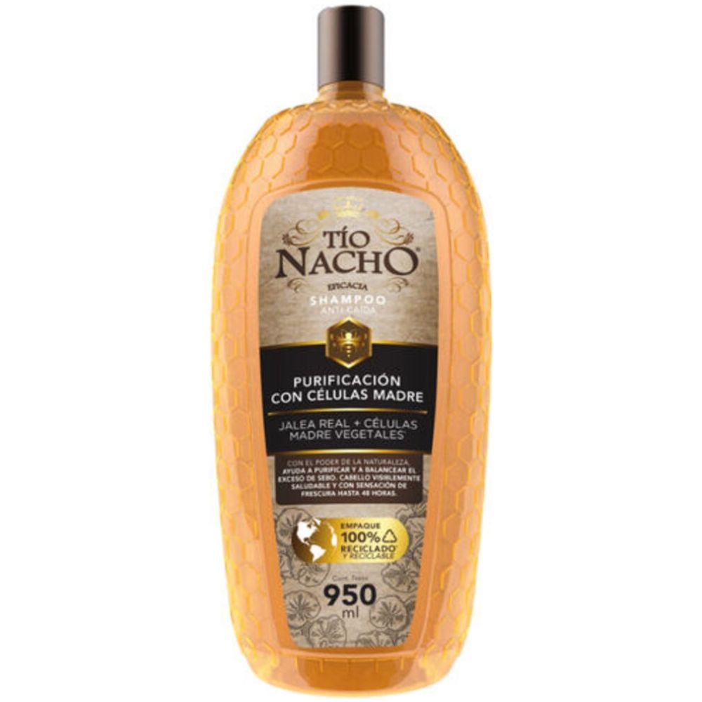 Shampoo Purificacion Con Celulas Madre 950ml Tio Nacho