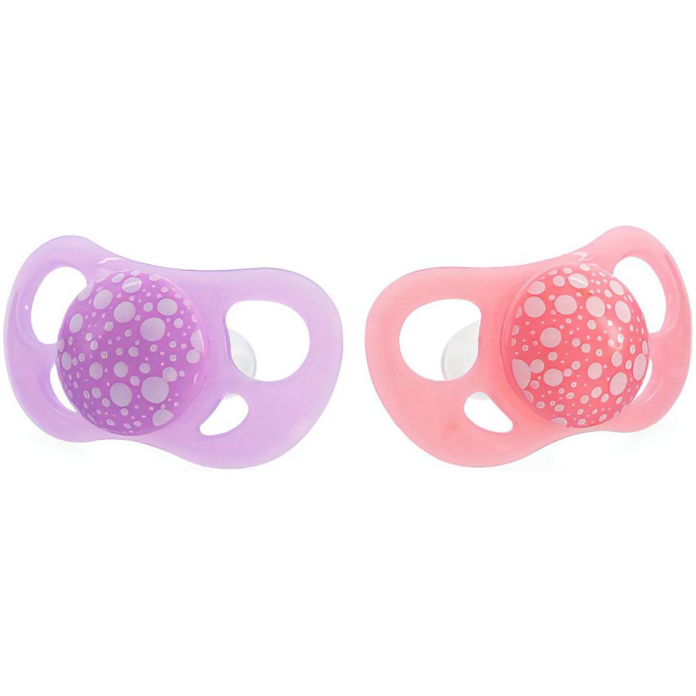 Chupón 6+M Twistshake 2Pz Rosa Lila Past Nombre Del Diseño Rosa/Lila Color Rosa Período De Edad 6-12 Meses - Imagen 1