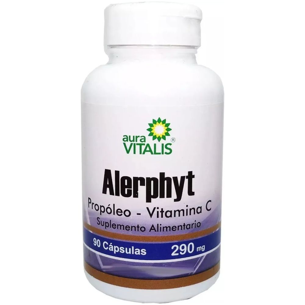 Aura Vitalis Alerphyt Propoleo Y Vitamina C 90 Capsulas - Imagen 1