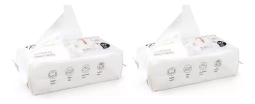 pack 02u toalla facial desechable algodon 20×20 60pcs