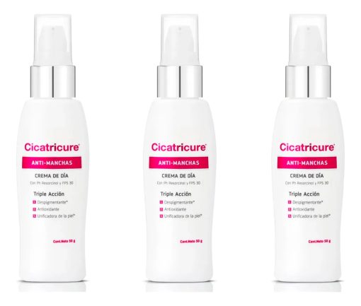 pack 03 cicatricure crema antimanchas 50g