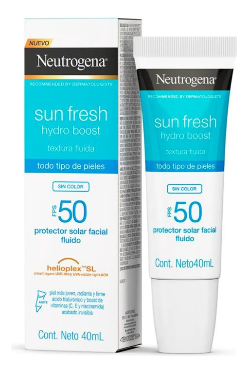 neutrogena sun fresh protector solar facial fluido 50 fps