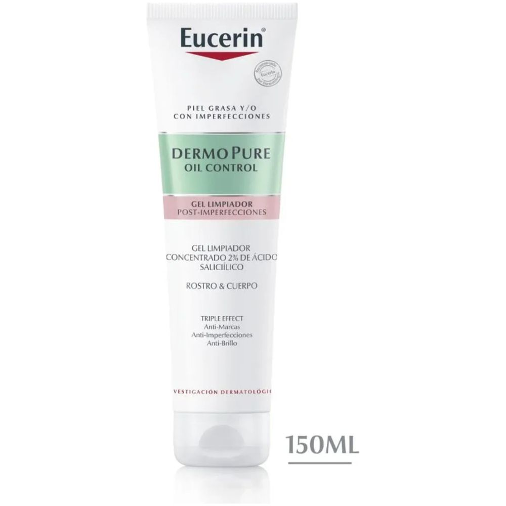Eucerin Dermo Pure Oil Control Gel Limpiador 150 Ml - Imagen 1