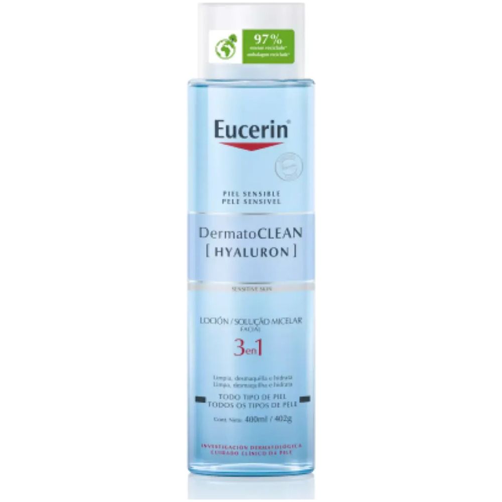 Eucerin Dermatoclean Hyaluron Locion Micelar 3 En 1 400 Ml - Imagen 1