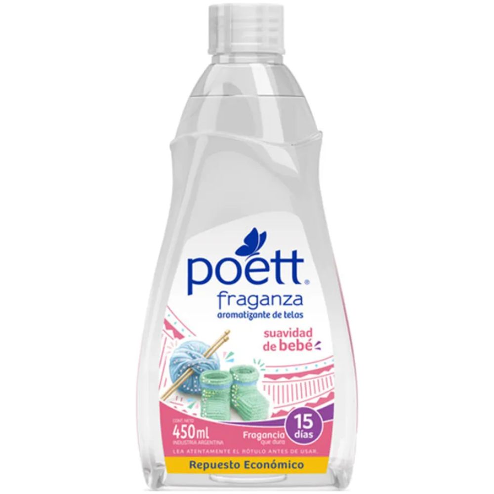 Poett Fraganza Aromatizante De Telas Suavidad De Bebe 450Ml - Imagen 1
