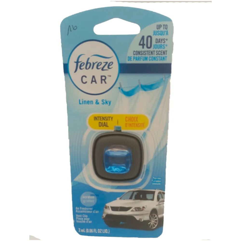 Febreze Car Elimina Olores Linen Y Sky 2 Ml - Imagen 1