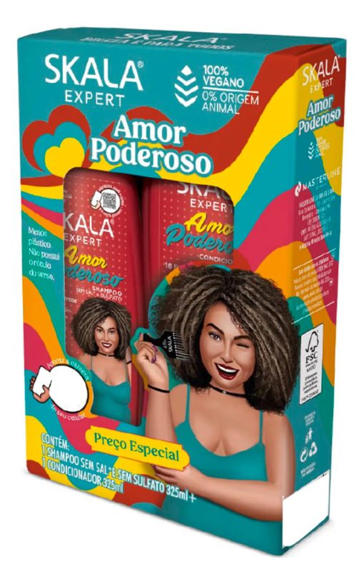 skala pack shampoo y acondicionador amor poderoso 325 ml cu