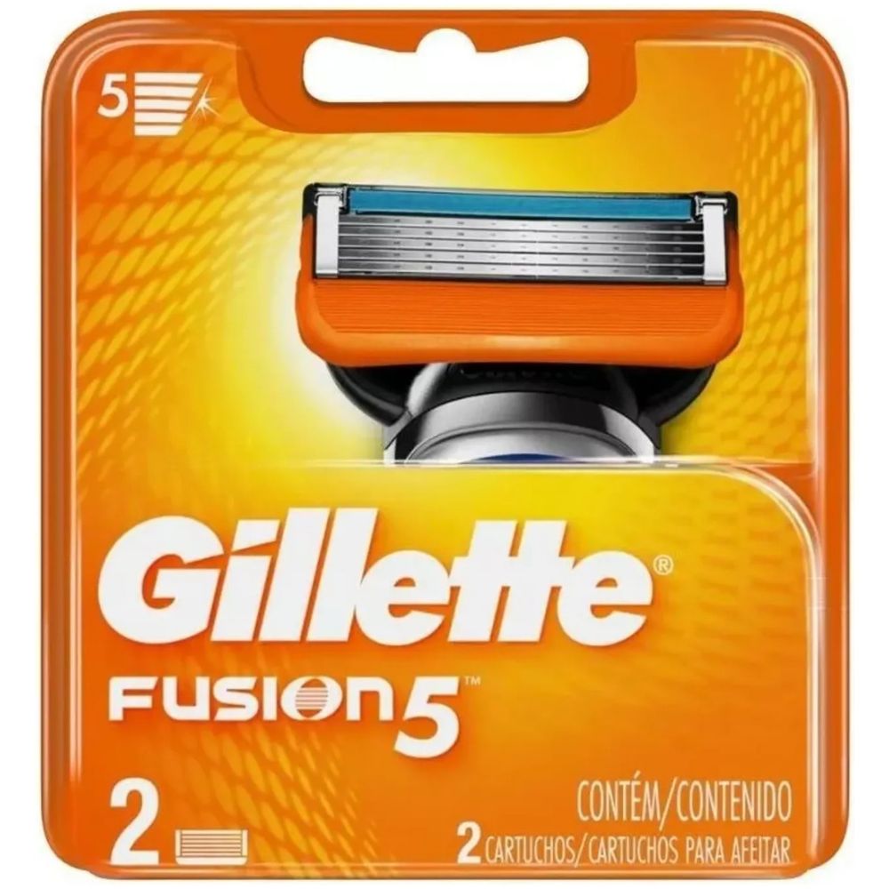 Gillette Fusion 5 Repuestos Maquina De Afeitar 2 Un - Imagen 1