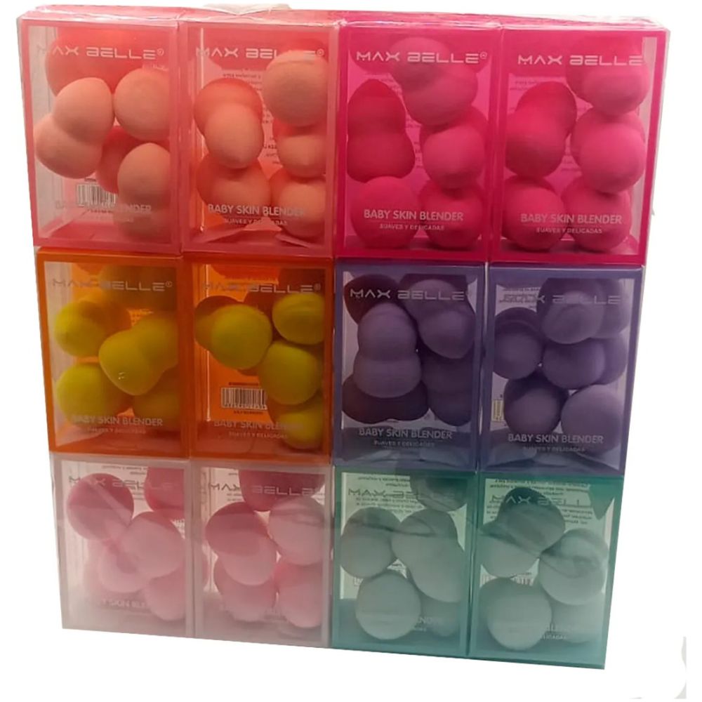 Max Belle Pack 60 Mini Esponjas De Maquillaje - Imagen 1