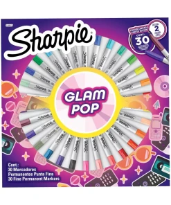 Marcador Sharpie Glam Pop Ruleta 30 Colores Surtidos