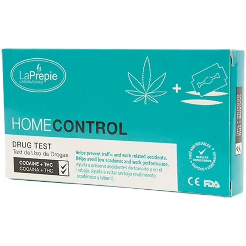 La Prepie Home Control Test De Droga Thc - Cocaina - Imagen 1