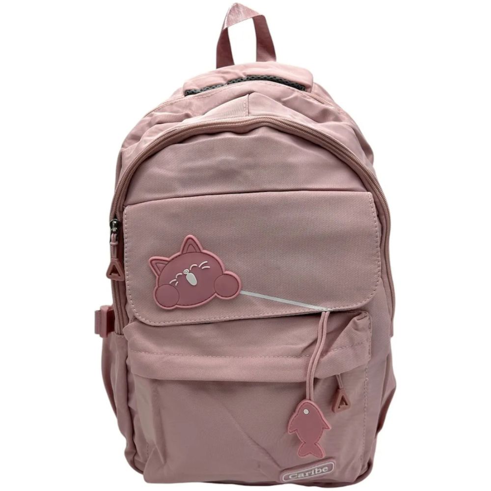 Mochila Fashion Caribe Gatito Rosa - Imagen 1