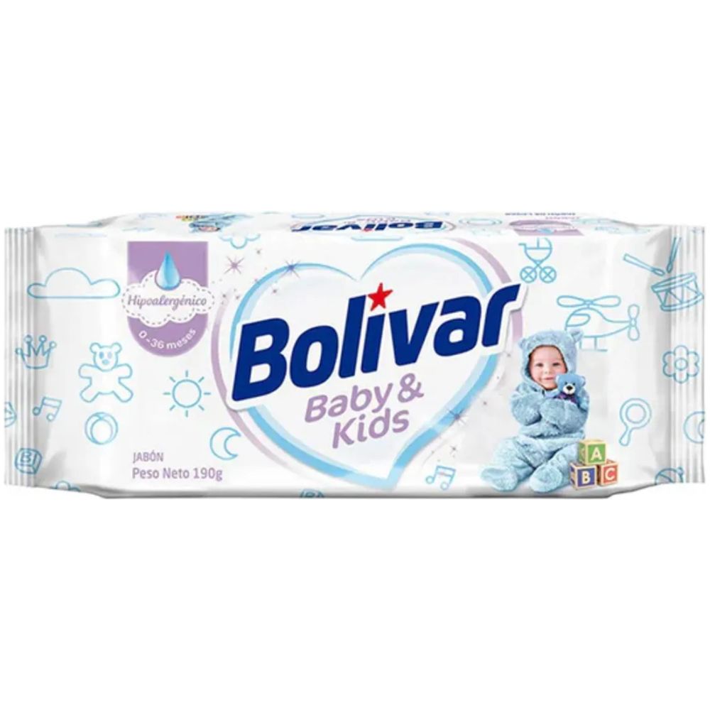 Bolivar Jabon En Barra Baby Y Niños 190 G - Imagen 1