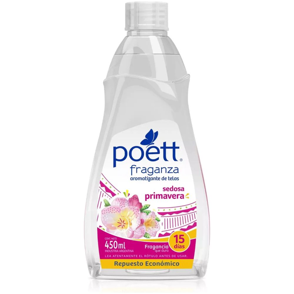 Poett Fraganza Aromatizante De Telas Sedosa Primavera 450Ml - Imagen 1