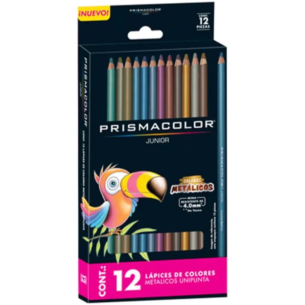 Lápices De Color Prismacolor Jr. 12 Colores Metálicos - Imagen 1