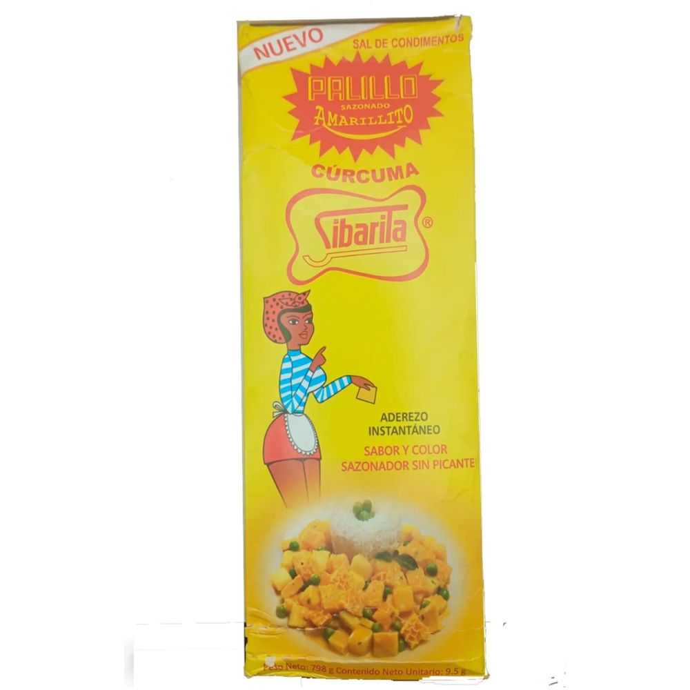 Sibarita Sazonador Palillo Amarillo Caja 84 Sobres - Imagen 1