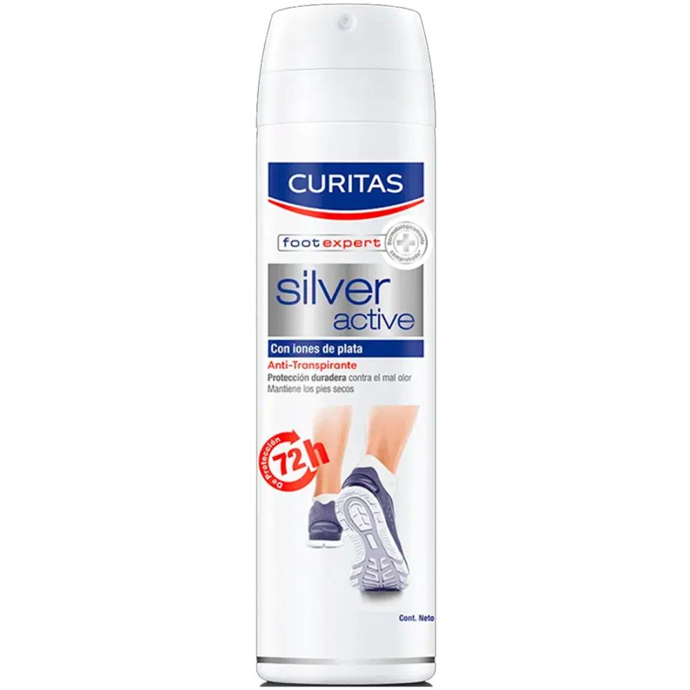 Curitas Foot Expert Silver Active 150 Ml - Imagen 1
